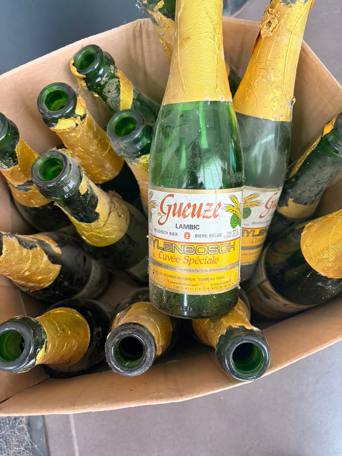 Eylenbosch LEGE geuze flesjes 1992, Verzamelen, Wijnen, Ophalen of Verzenden, Gebruikt