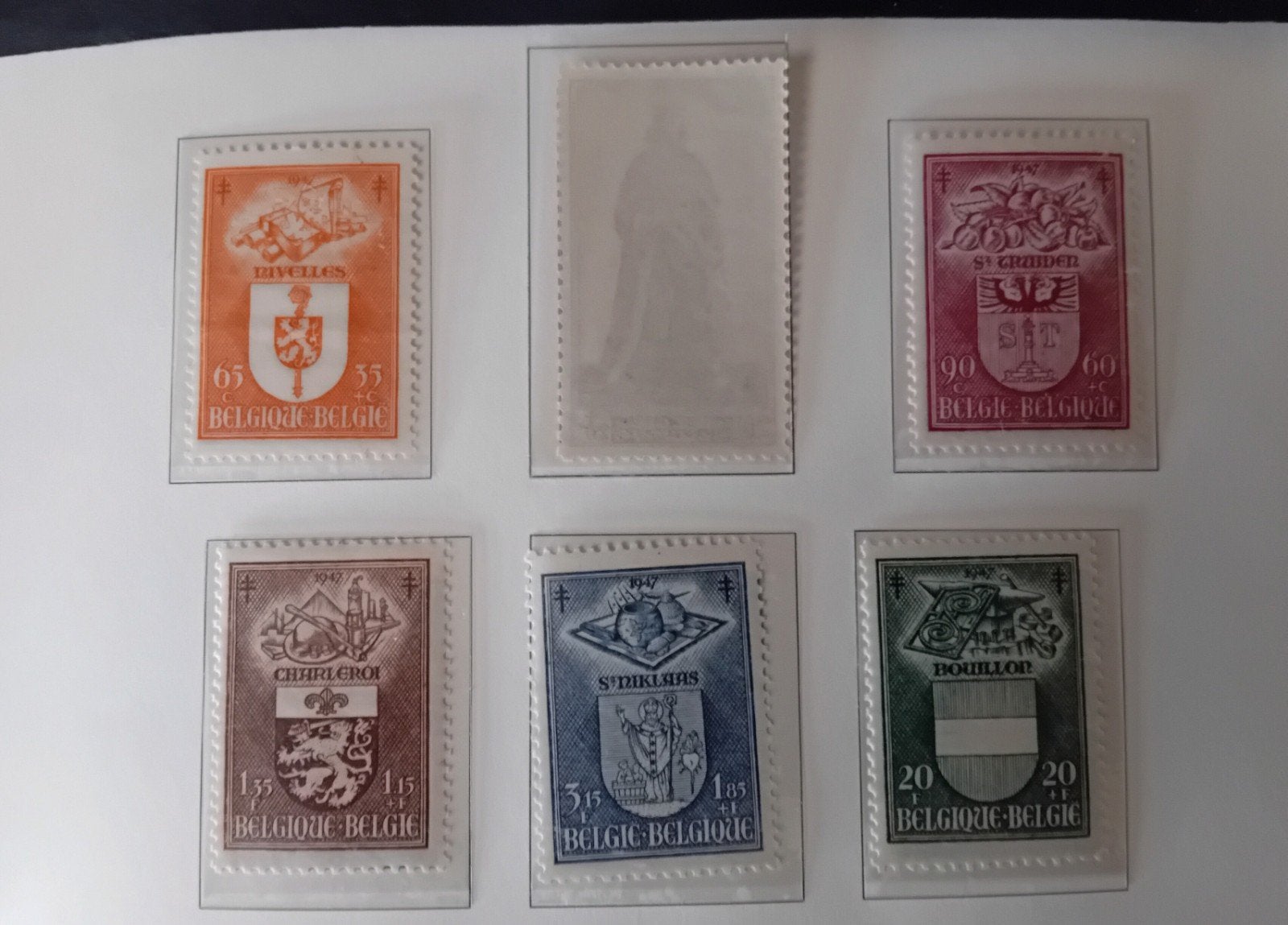 Timbres de Belgique n 756/760** lot 148P, Enlèvement ou Envoi, Neuf