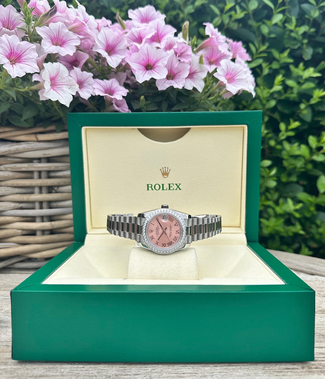 Rolex Datejust Lady, Handtassen en Accessoires, Horloges | Dames, Ophalen of Verzenden, Nieuw, Goud, Rolex