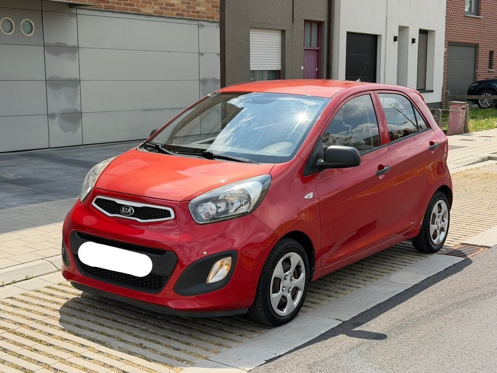 Kia Picanto 2014 benzine 110000km airco, Autos, Rouge, Euro 5, Achat, 998 cm³