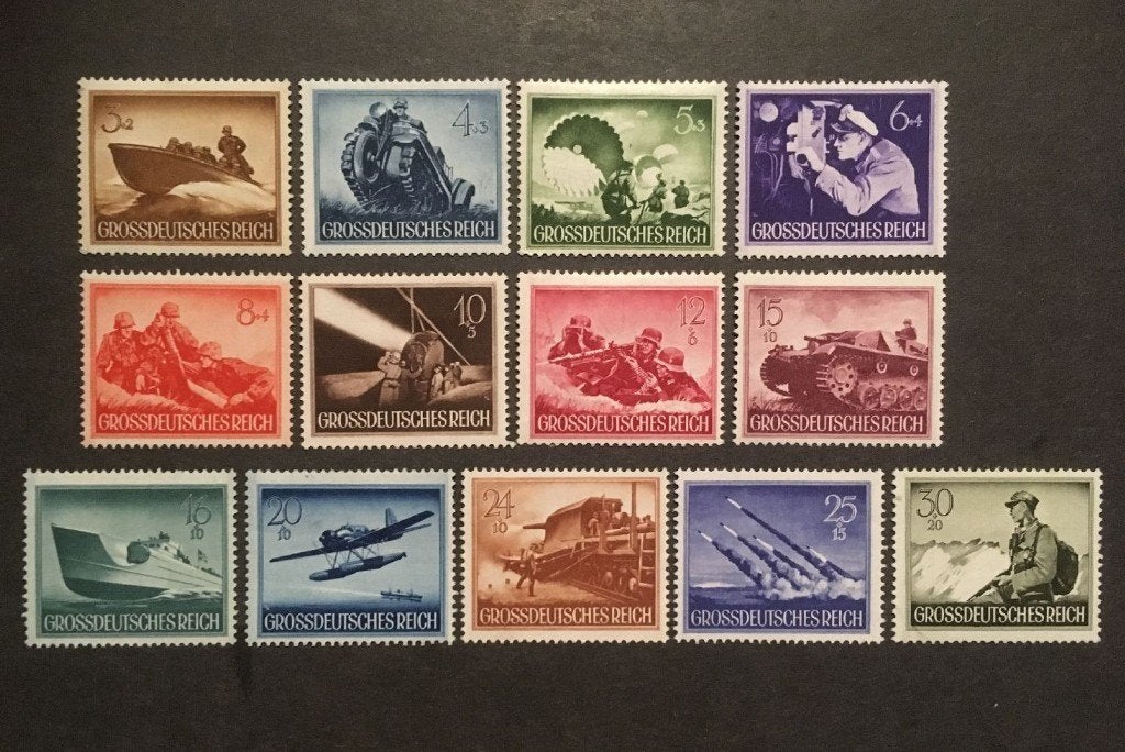 Duitse postzegels 1944 - complete serie heldengedenktag, Enlèvement ou Envoi, Empire allemand, Non oblitéré