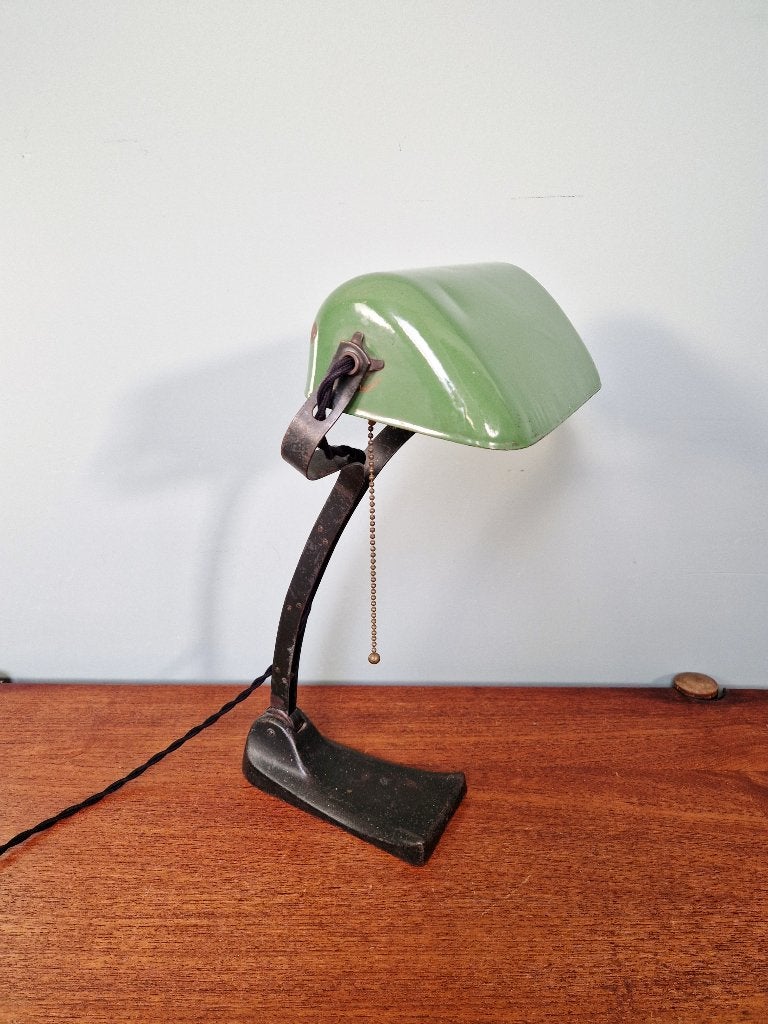 Lampe de Banquier, Schaco, Allemagne, 1920-30, Enlèvement ou Envoi