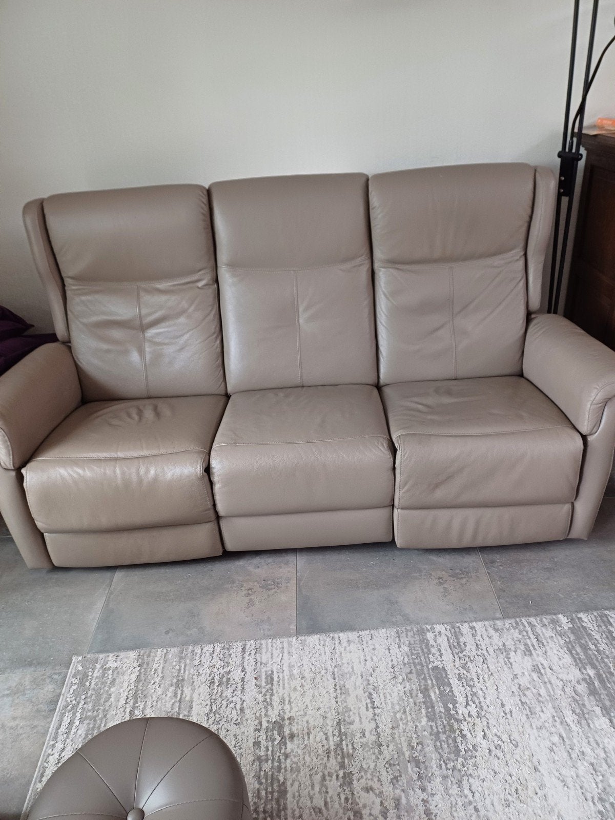 fauteuil en cuir avec fonction relax, Maison & Meubles, Enlèvement