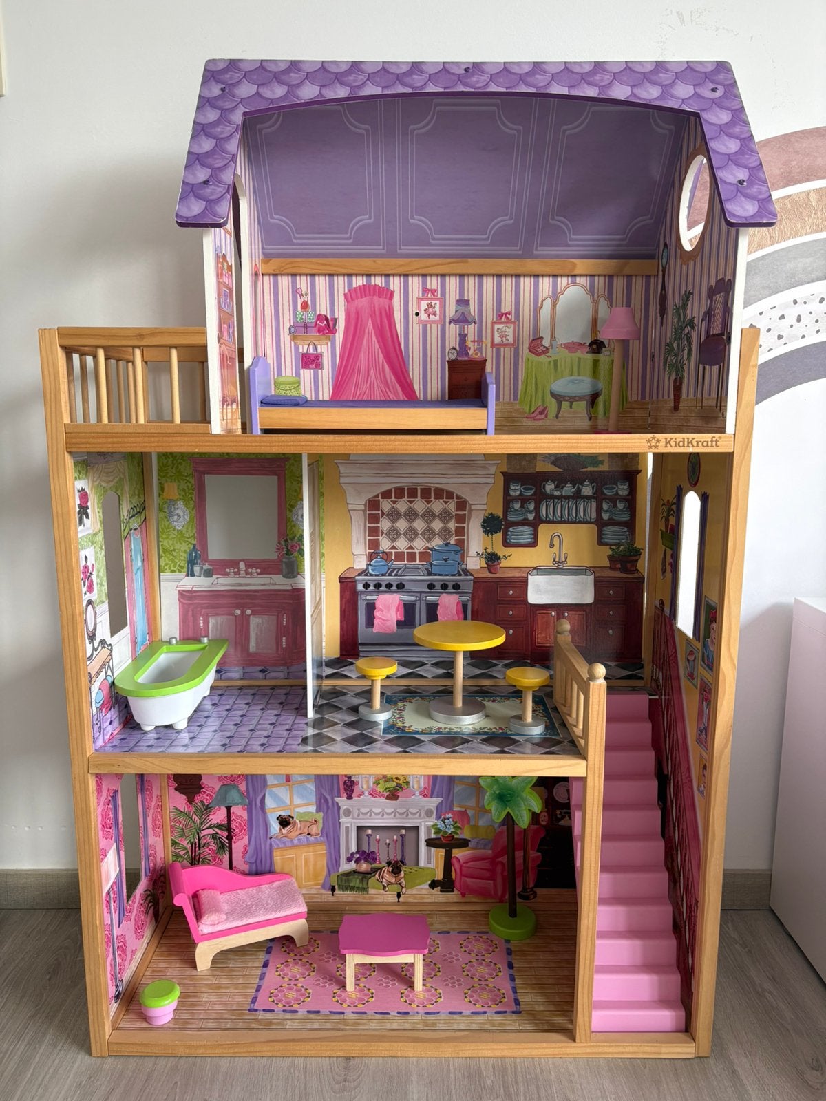 Barbiehuis Kidkraft, Ophalen, Gebruikt, Poppenhuis