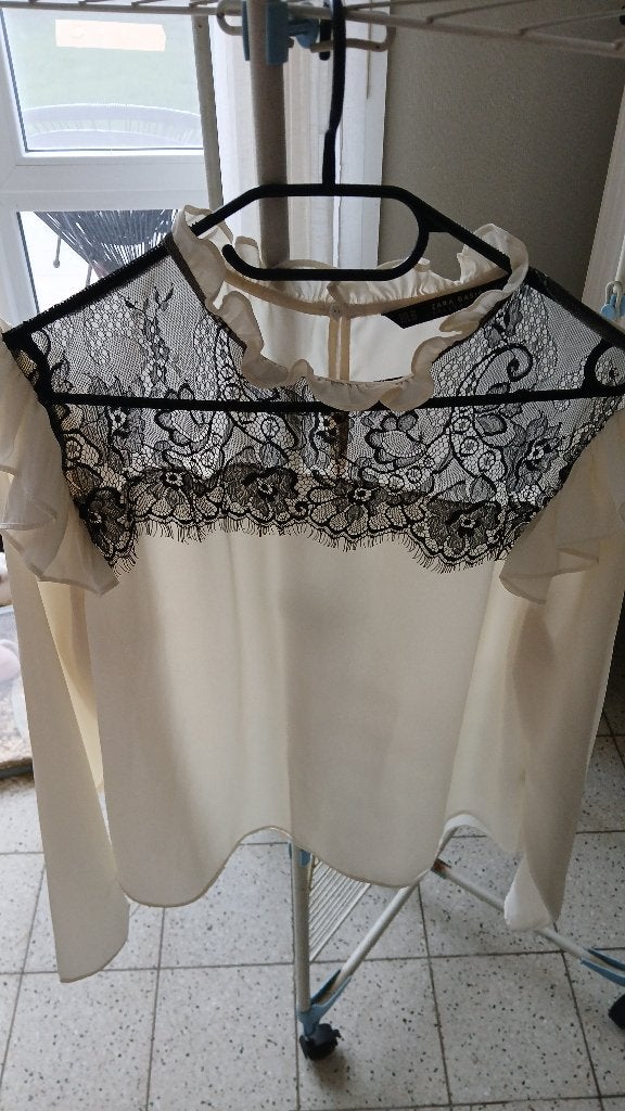 Zara Blouse, Kleding | Dames, Maat 42/44 (L), Ophalen of Verzenden, Zo goed als nieuw, Wit