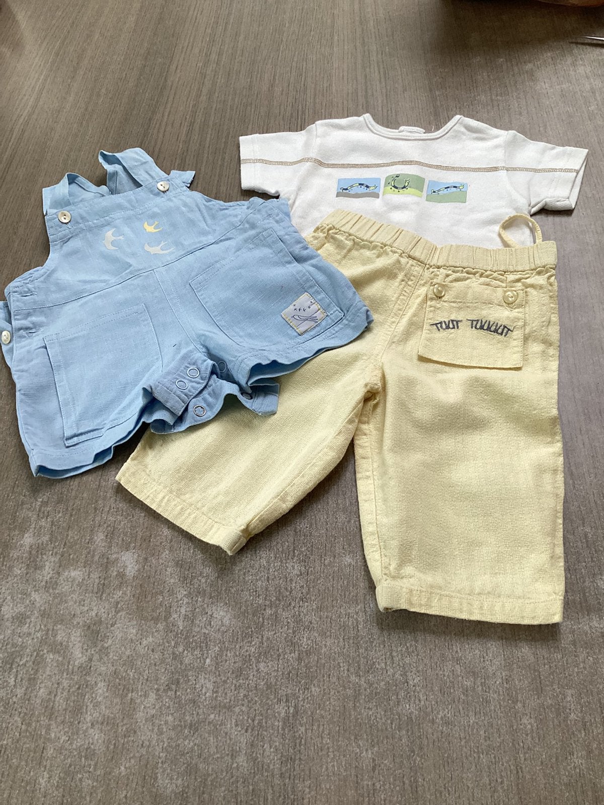Set bébé pastel (taille 62/3 mois), Enlèvement, Comme neuf, Taille 62