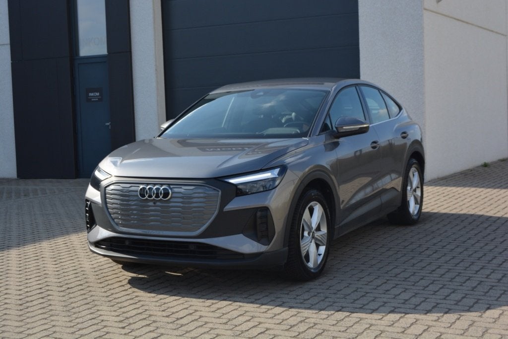 Audi Q4 40 e-Tron Sportback 204Pk Leder/LED/Zetelverwarming, Autos, Cuir, Argent ou Gris, Achat, Entreprise