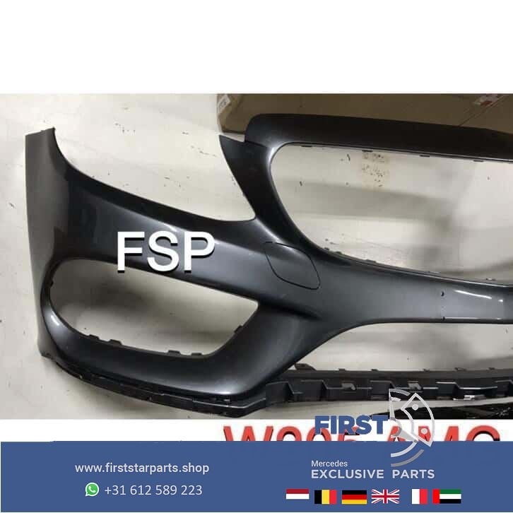 C205 Coupé AMG Voorbumper Mercedes C Klasse 2018 MB W205 C43, Gebruikt, -, Voor, Ophalen of Verzenden