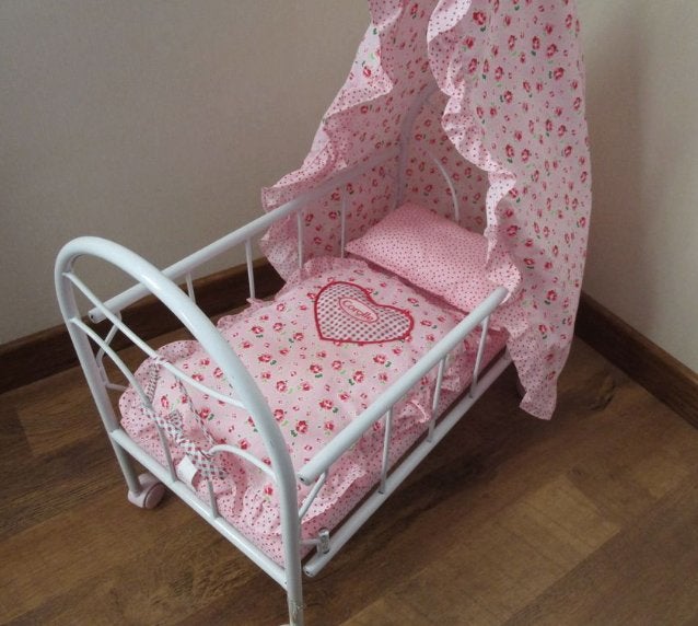 Petit lit de poupée, en métal, COROLLE, Enlèvement
