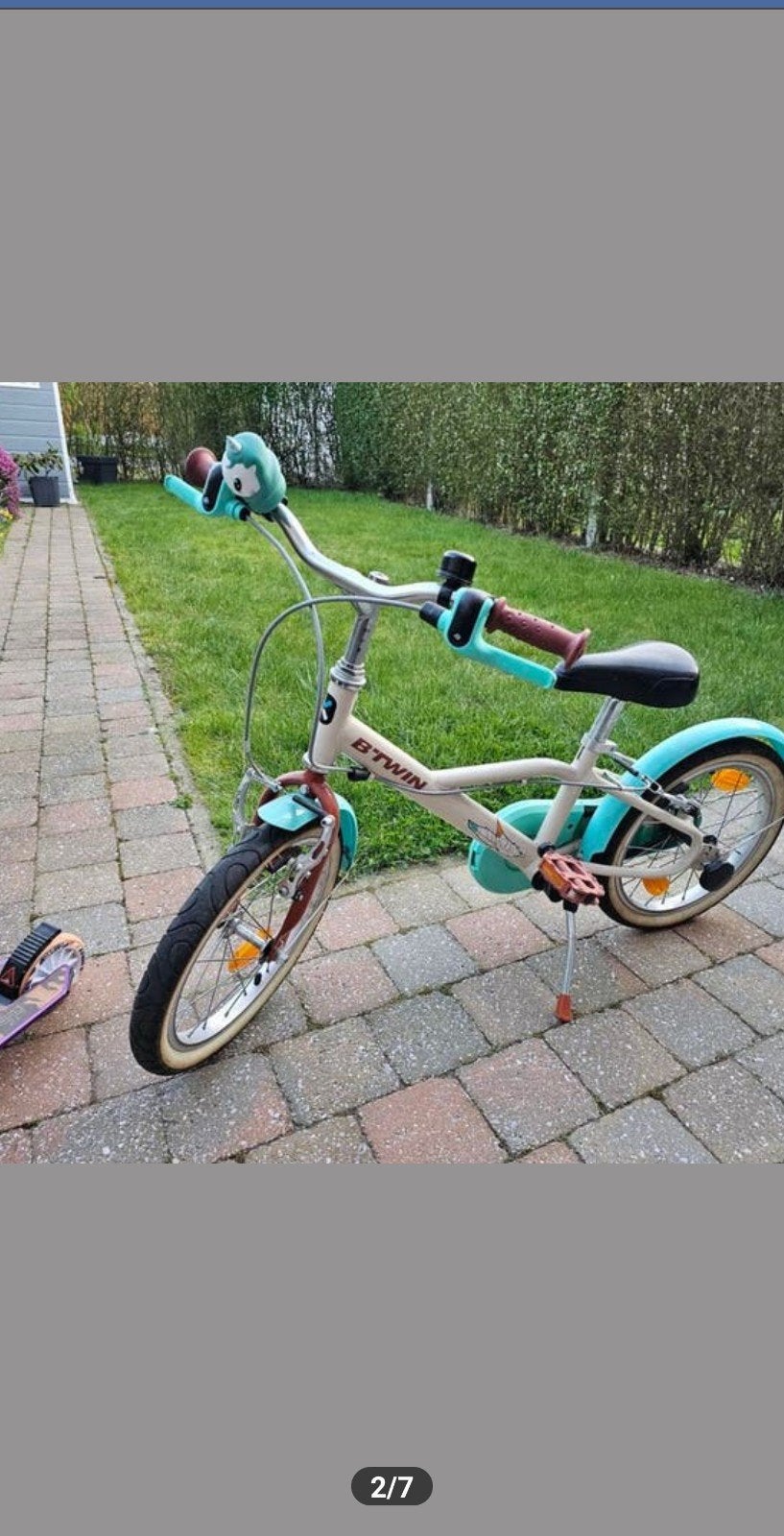 Kinder fiets 16 inch.met rijopleidingsbar, Fietsen en Brommers, Ophalen