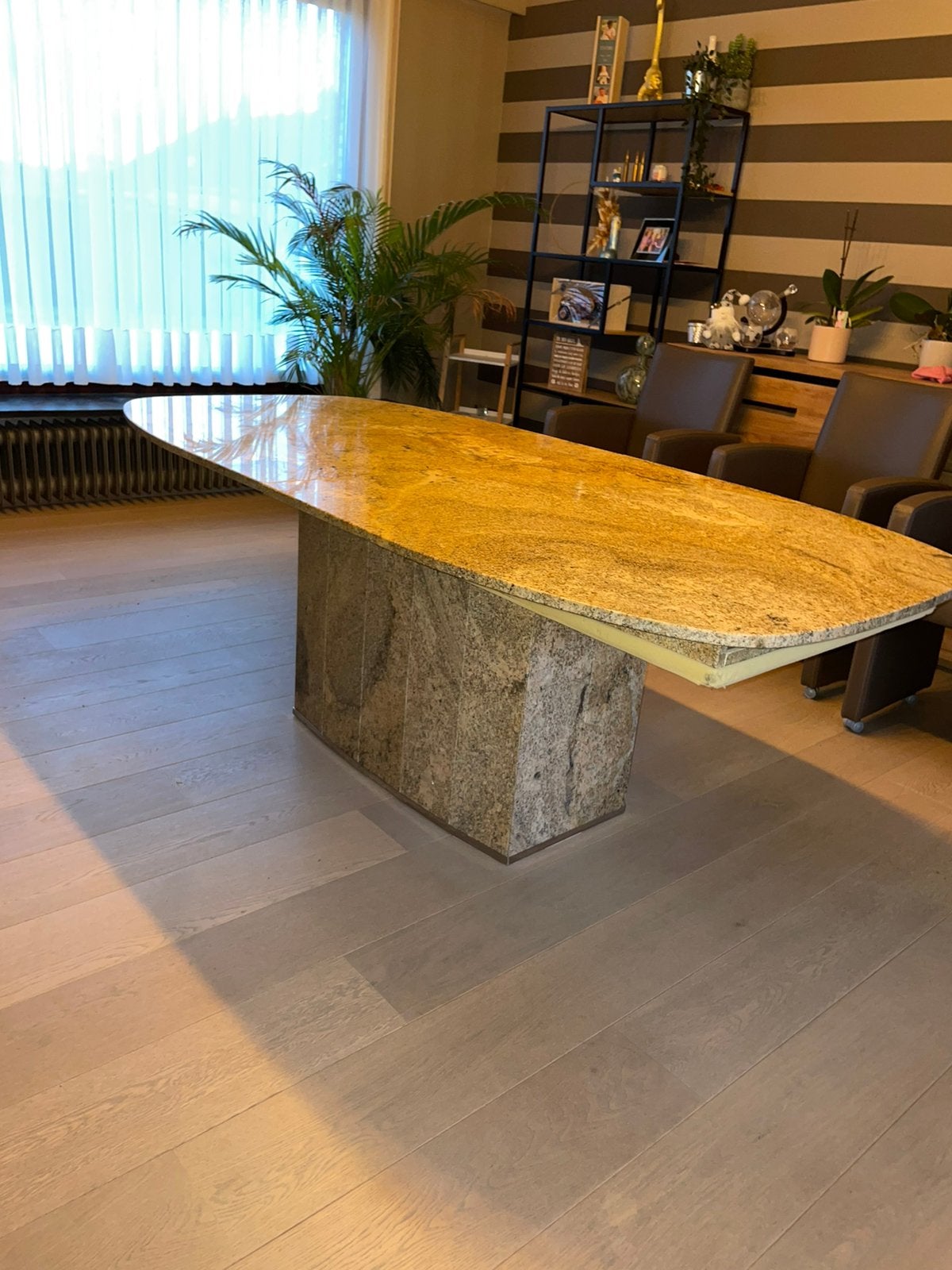 Marmeren tafel, Ophalen, 200 cm of meer, 50 tot 100 cm, Vijf personen of meer
