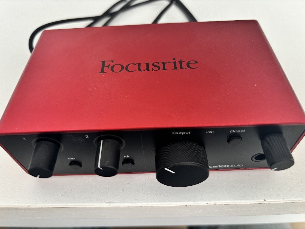 Focusrite Scarlett Solo 3rd Gen USB audio interface, Computers en Software, Geluidskaarten, Zo goed als nieuw, Ophalen of Verzenden