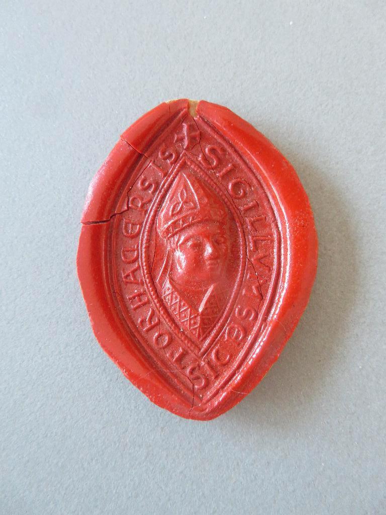 18de eeuwse lakzegel wax Religieus " Sedis torhadersis" ?, Ophalen of Verzenden, Gestempeld