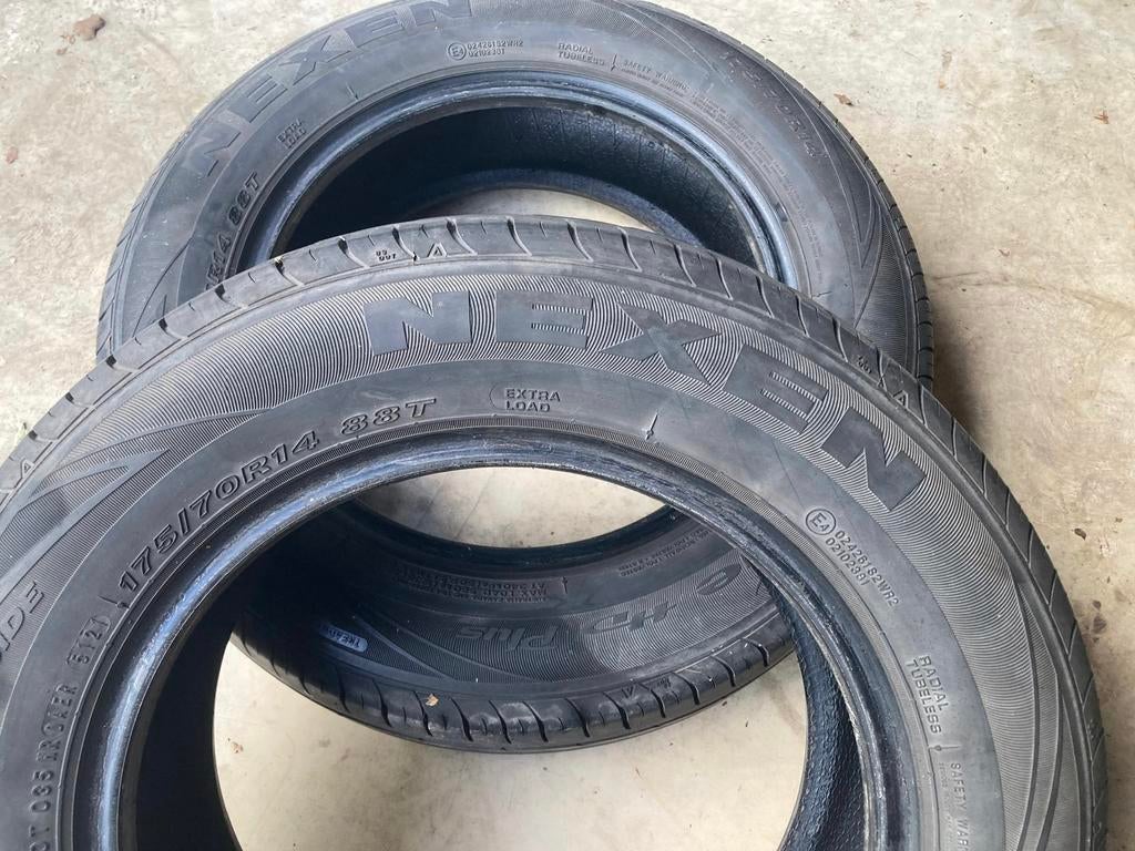 2️⃣PNEUS ÉTÉ  NEXEN 175/70/14 88T, Enlèvement, Utilisé
