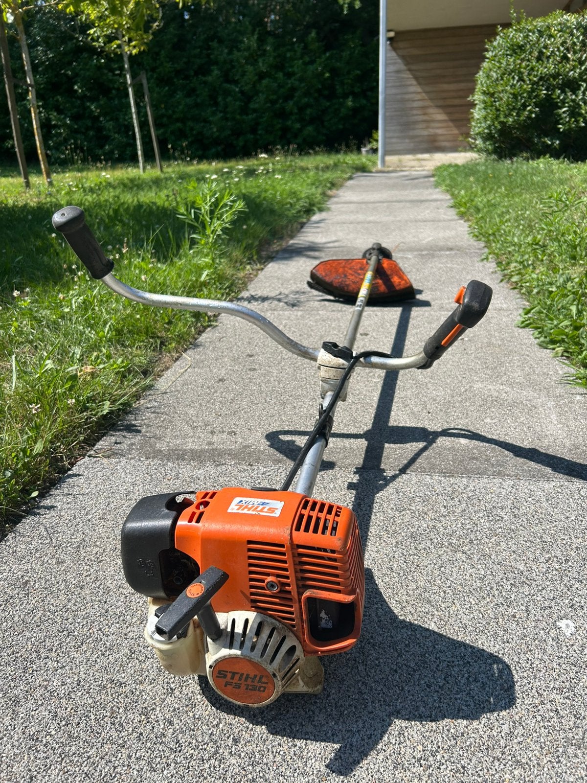 Bosmaaier Stihl FS130 incl demper, vest en bril, Tuin en Terras, Bosmaaiers, Ophalen, Gebruikt