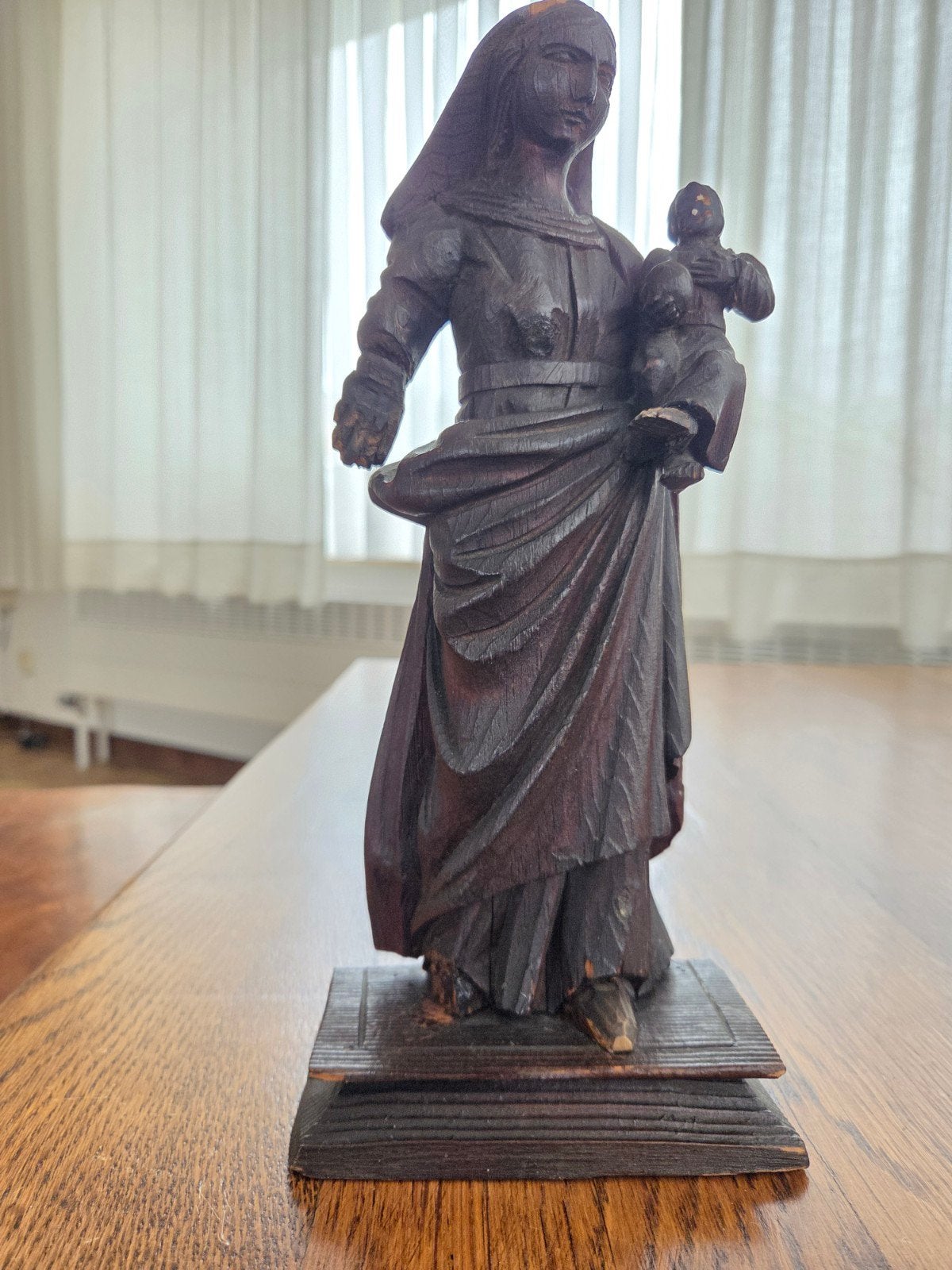 Maria met kind, Antiek en Kunst, Kunst | Beelden en Houtsnijwerken, Beeld, Hout, Ophalen