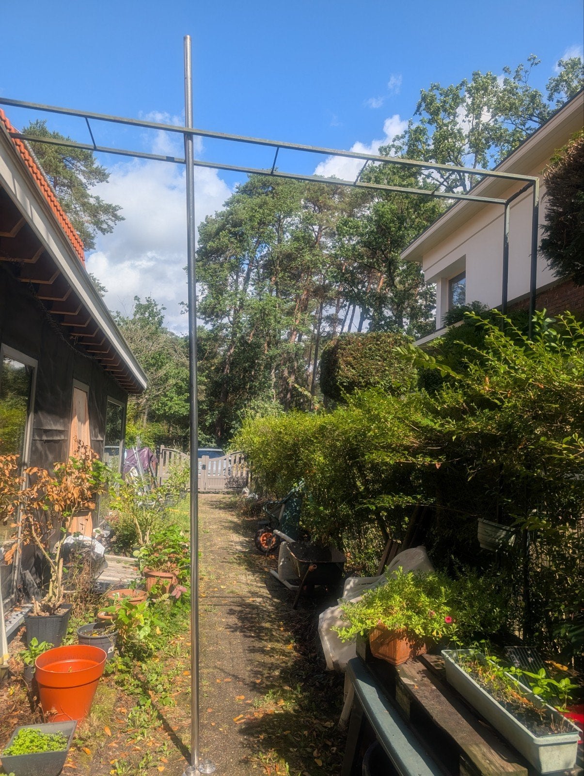 danspaal lupit pole inox 3m90 fix + spin,  kan op maat gezgd, Ophalen, Zo goed als nieuw
