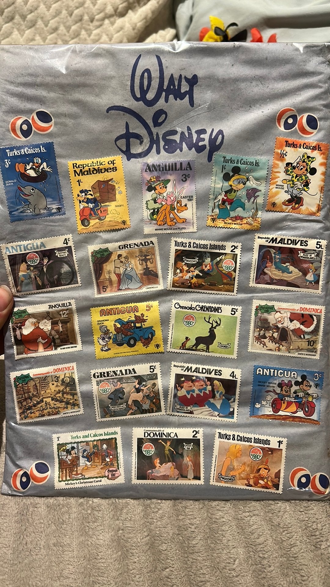 Walt Disney postzegels uit 1980, Ophalen of Verzenden, Zo goed als nieuw