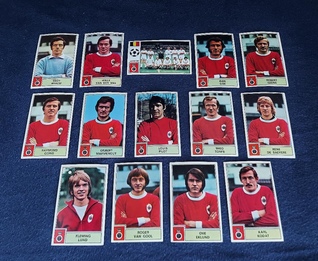 14 versch. Panini stickers voetbal ' FB 1972/73 - Antwerp ', Verzamelen, Ophalen of Verzenden, Nieuw, Poster, Plaatje of Sticker