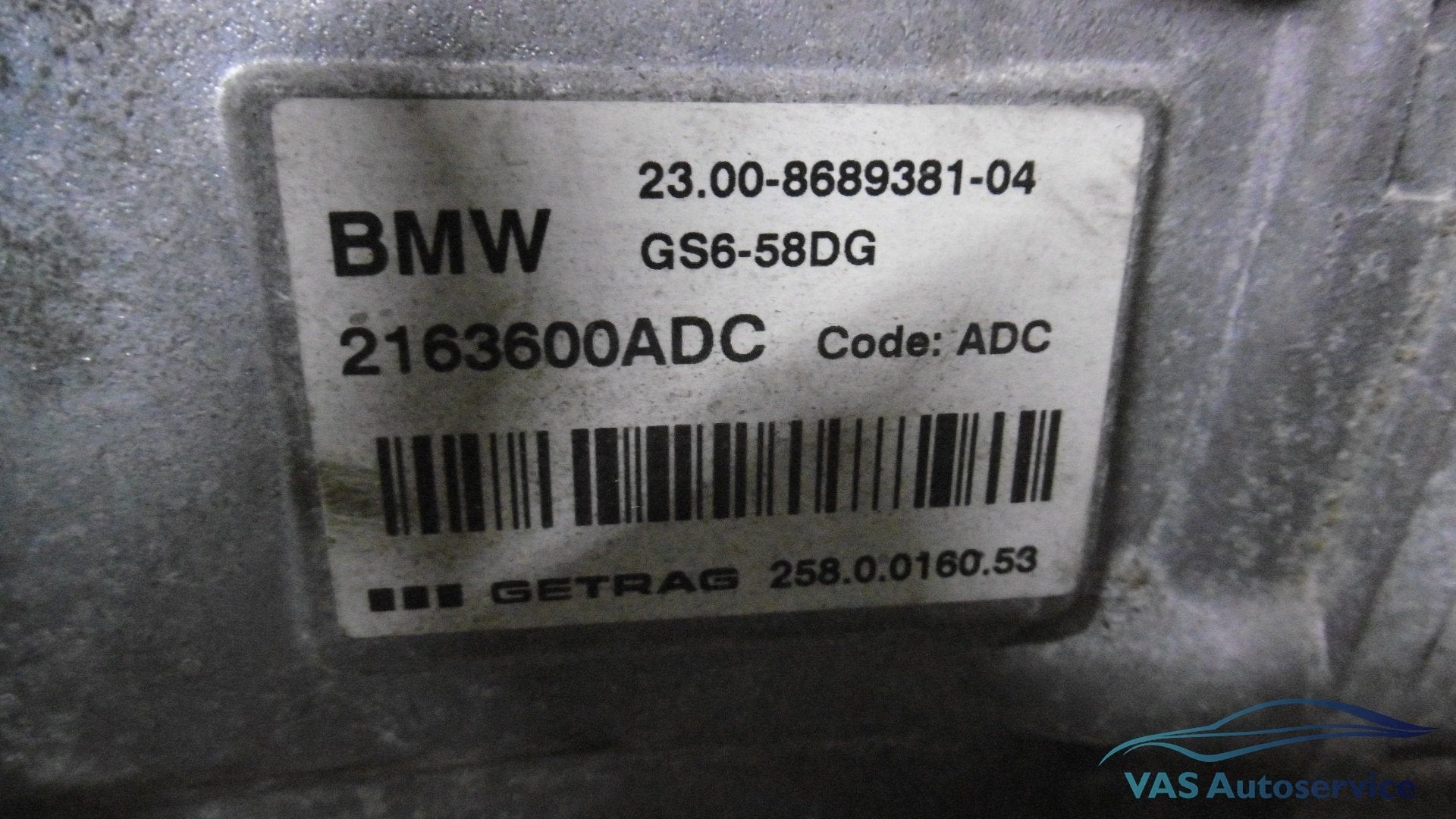6-versnellingsbak BMW -Mini  2020, -, Origine de la pièce connue, Utilisé, -