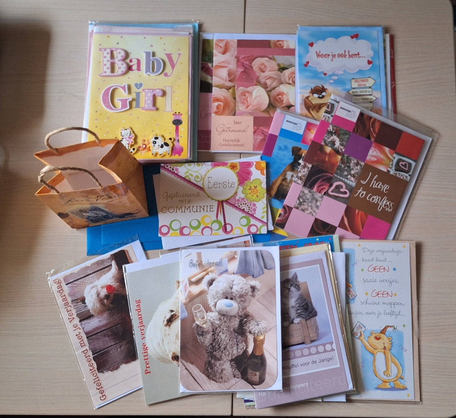 30tal wenskaarten, in nieuwstaat, Ophalen