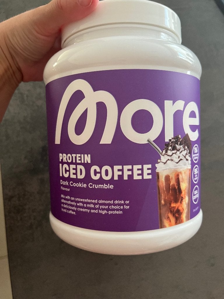 More Protein Iced Coffee, Sport en Fitness, Ophalen of Verzenden, Zo goed als nieuw, Poeder of Drank