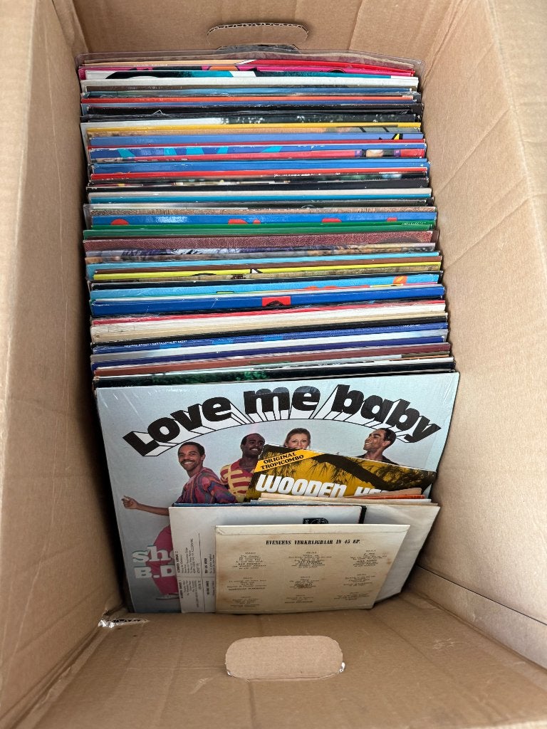Vinyls mix meet dan 70 stuks, Cd's en Dvd's, Ophalen, LP, Gebruikt, Beschermende buitenhoes