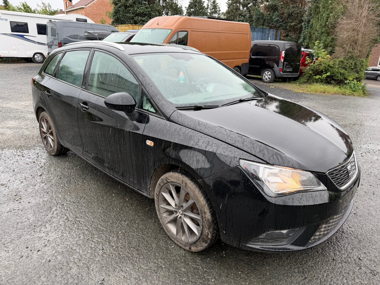 Seat Ibiza ST 1.2 benzine, Auto's, Zwart, 1198 cc, Leder, Bedrijf