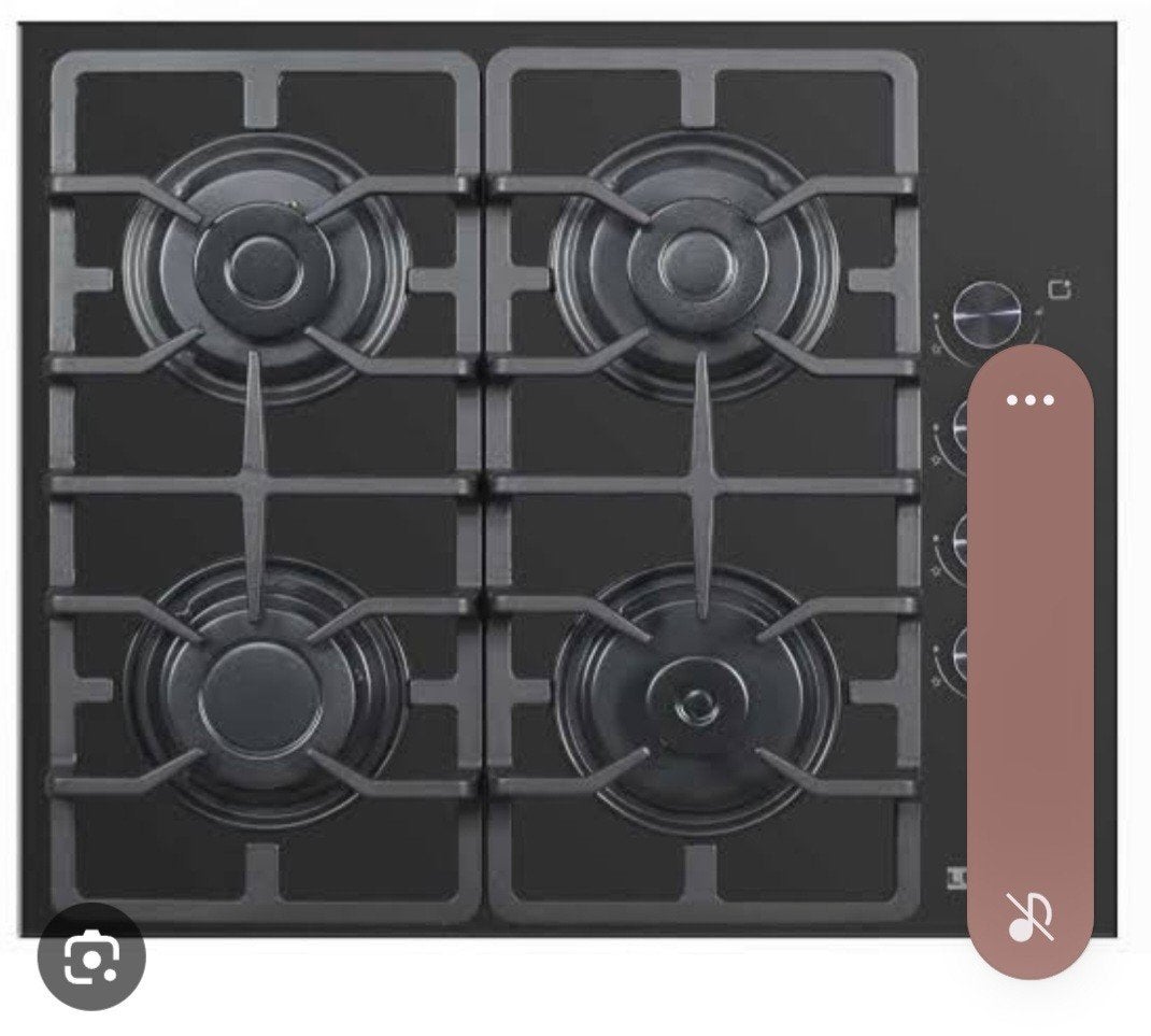 luxel  C6-40BF - Inbouw Gaskookplaat – 4-Pits - Zwart Glas –, Elektronische apparatuur, Kookplaten, Ophalen of Verzenden, Inbouw