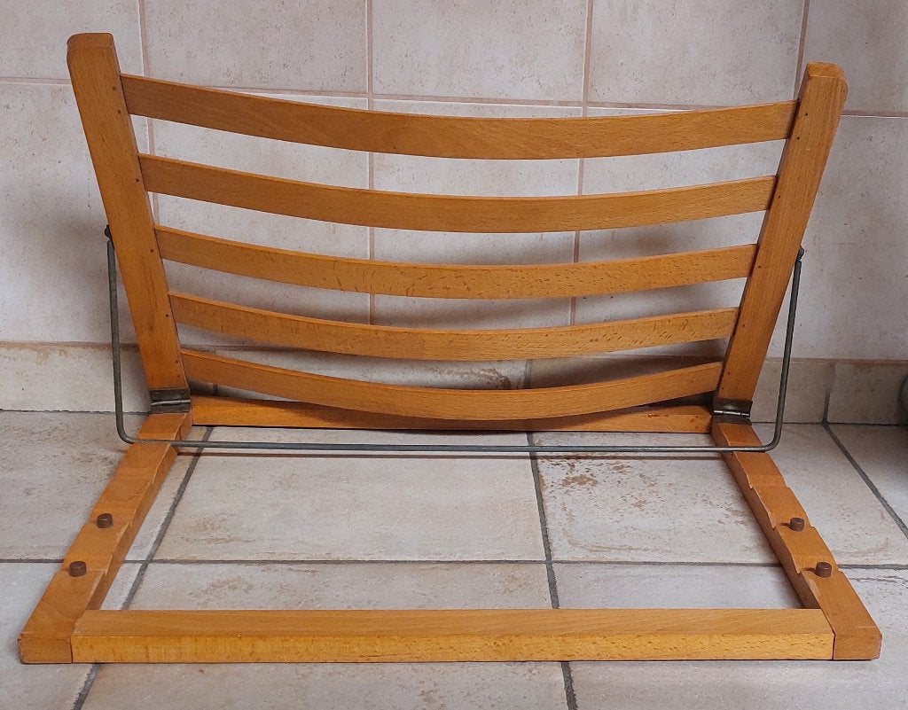 Houten Ruggesteun - 4 standen - 60 x 44 cm, Ophalen, Zo goed als nieuw