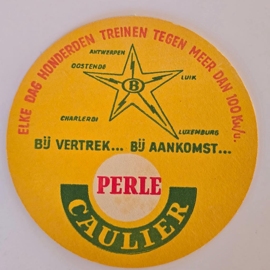 Perle Caulier sous-bock bierviltje bierdeckel coaster, Envoi, Utilisé, Sous-bock