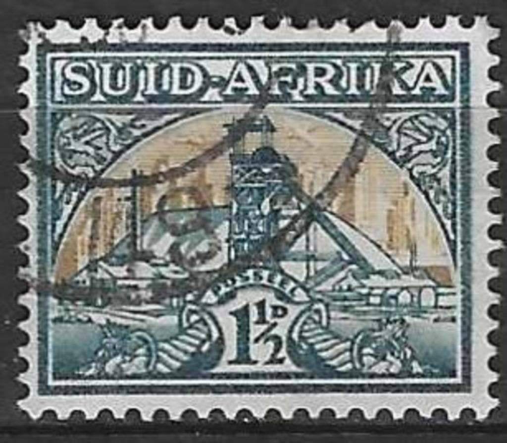 Afrique du Sud 1941 - Yvert 117 - Gold Mine (ST), Timbres & Monnaies, Timbres | Afrique, Envoi, Afrique du Sud, Affranchi