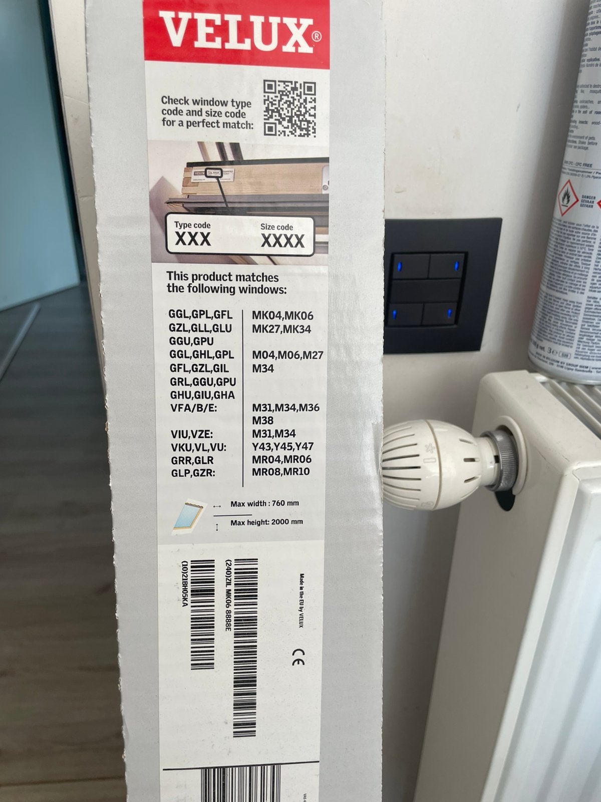 Velux muggenraam ZIL MK06, Bricolage & Construction, Enlèvement, Neuf