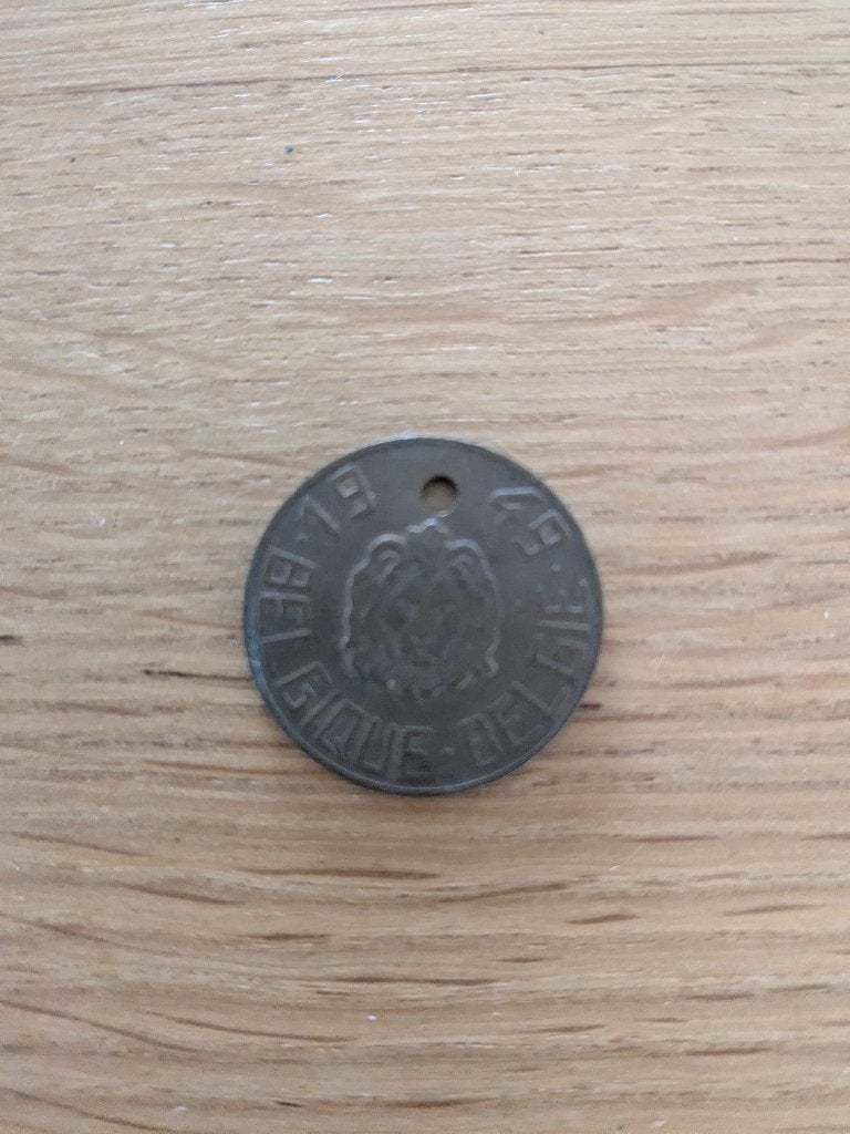 Penning hondenbelasting België 1949, Ophalen of Verzenden, Brons