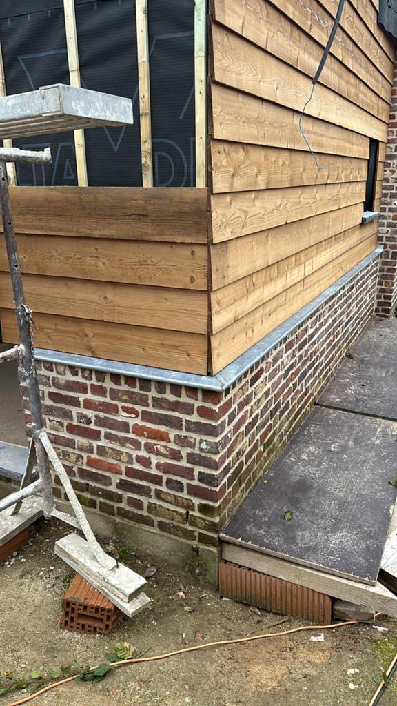 Perle en zinc/couronne en zinc VMZINC 260 cm — Zinc Naturel, Bricolage & Construction, Enlèvement, Comme neuf, 250 mm ou plus