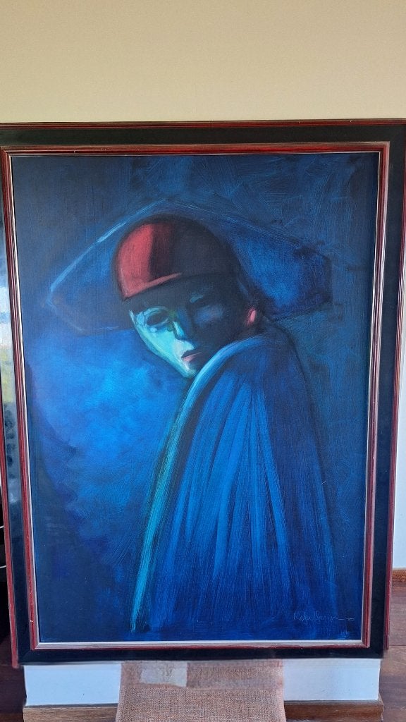 Schilderij van Rafael Gorsen, Ophalen, Gesigneerd, Papier/karton, Olieverf