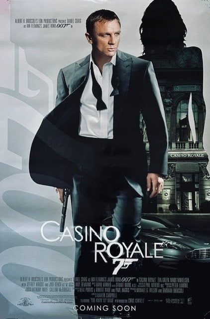 Affiche originale du film Casino Royale (2006), Enlèvement ou Envoi, Comme neuf, Cinéma et TV