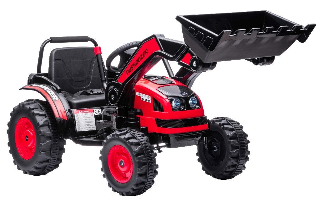 Tracteur-Bulldozer «Pushdozer» • 12V 7Ah AVEC Excavatrice, Enfants & Bébés, Jouets | Extérieur | Véhicules à batterie, Neuf, Enlèvement