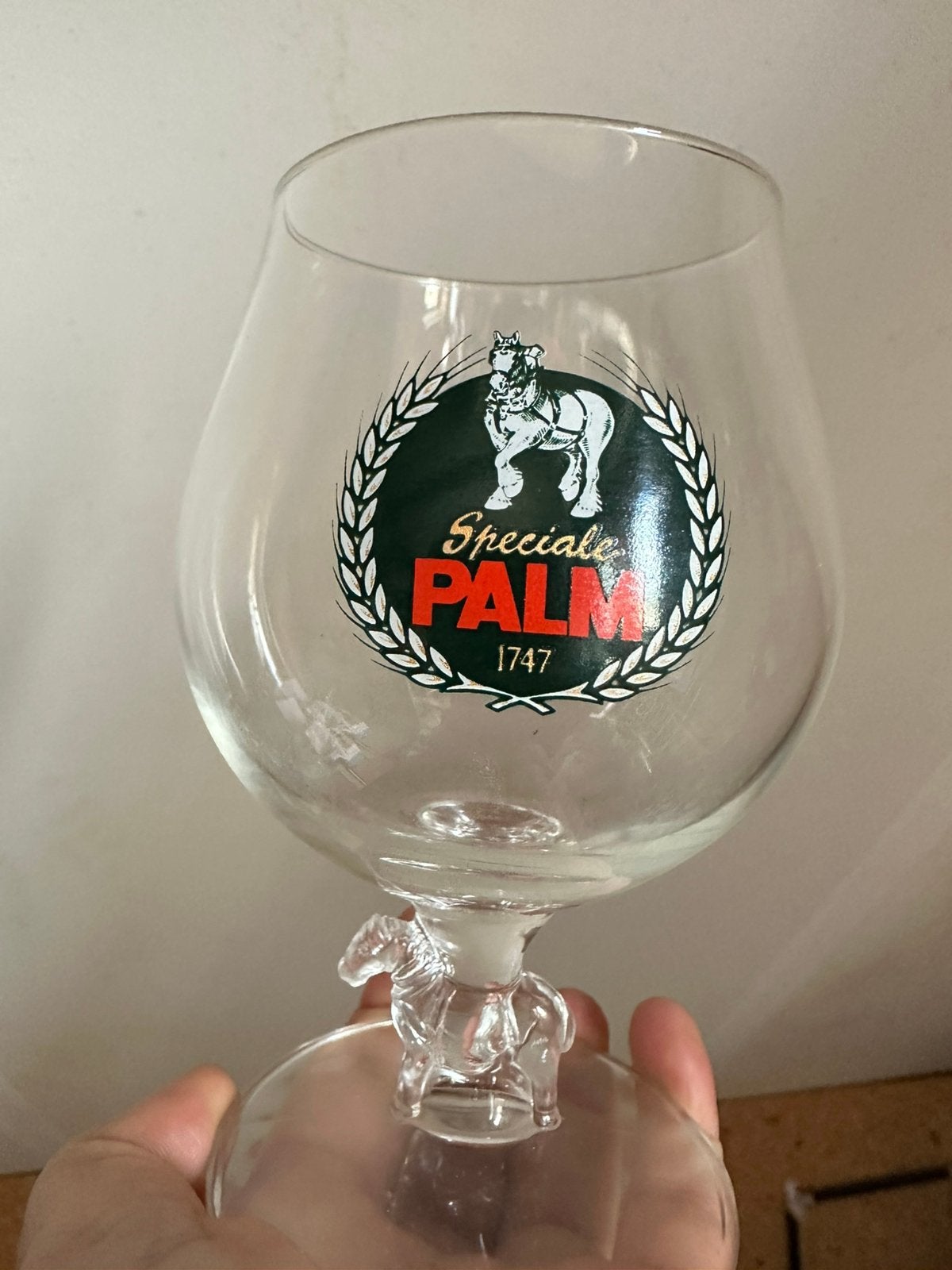 4 palmglazen met paard, Enlèvement, Comme neuf