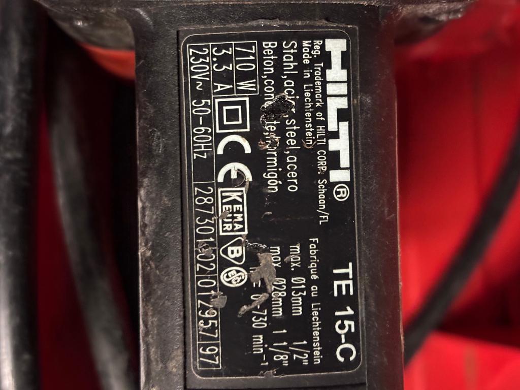 Hilti TE15, Doe-het-zelf en Bouw, Ophalen, Gebruikt