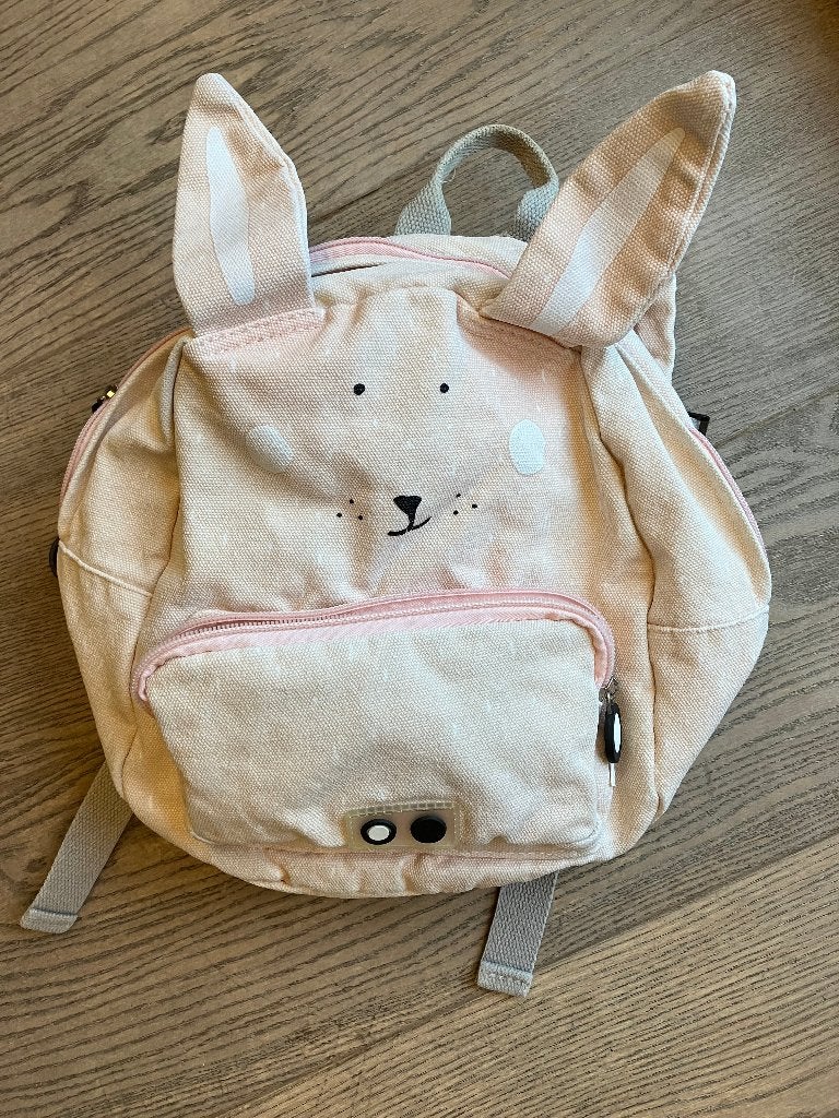 Boekentas/schooltas roze Trixie (konijn) - Eeklo, Handtassen en Accessoires, Ophalen of Verzenden, Zo goed als nieuw, Roze, Rugtas