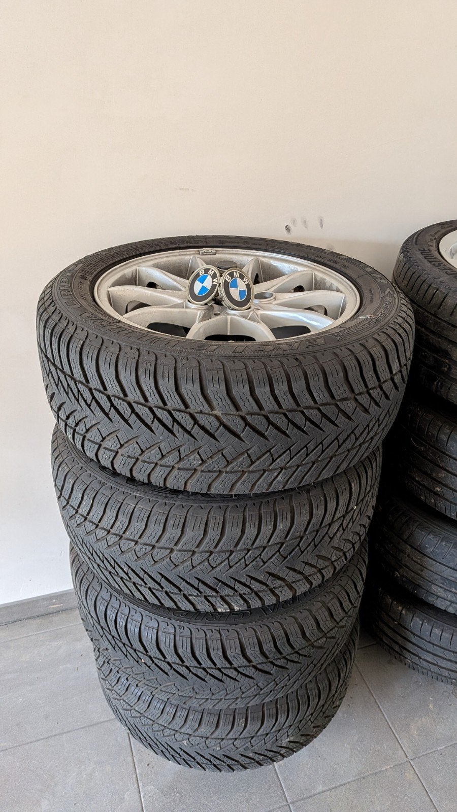 Velgen BMW Style 104 met winterbanden, Auto-onderdelen, Banden en Velgen, Ophalen, Winterbanden, Band(en)