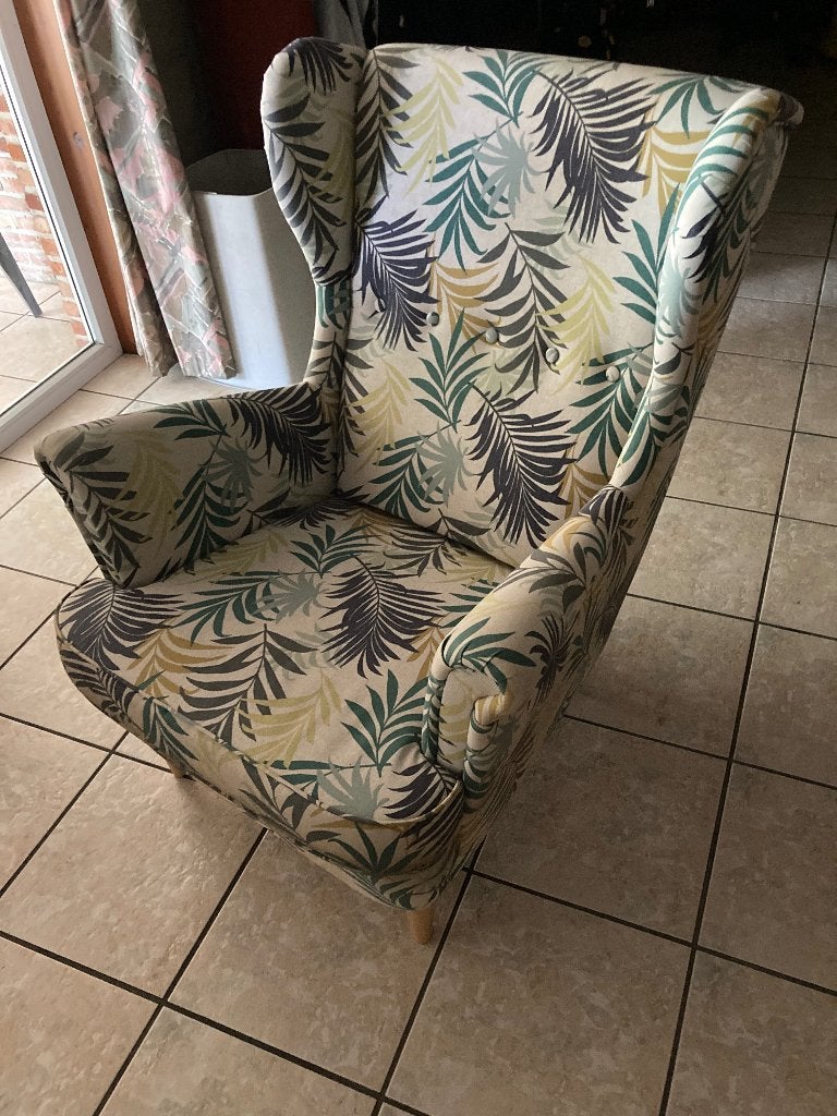 Oorfauteuil "Strandmon" (Ikea), Maison & Meubles, Banc droit, Une personne, Enlèvement, Utilisé