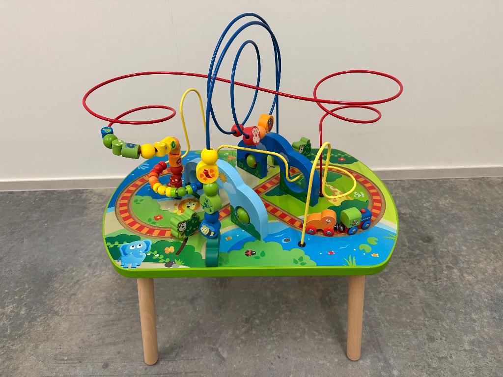 Hape jungle trein activiteitentafel, Kinderen en Baby's, Ophalen, Zo goed als nieuw