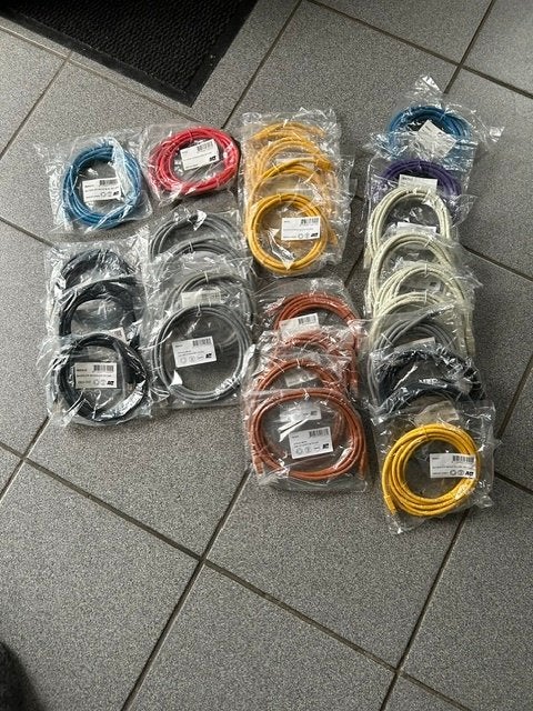 Câble UTP 2 m 17 pièces et 3 m 10 pièces neuf, Bricolage & Construction, Enlèvement ou Envoi, Neuf