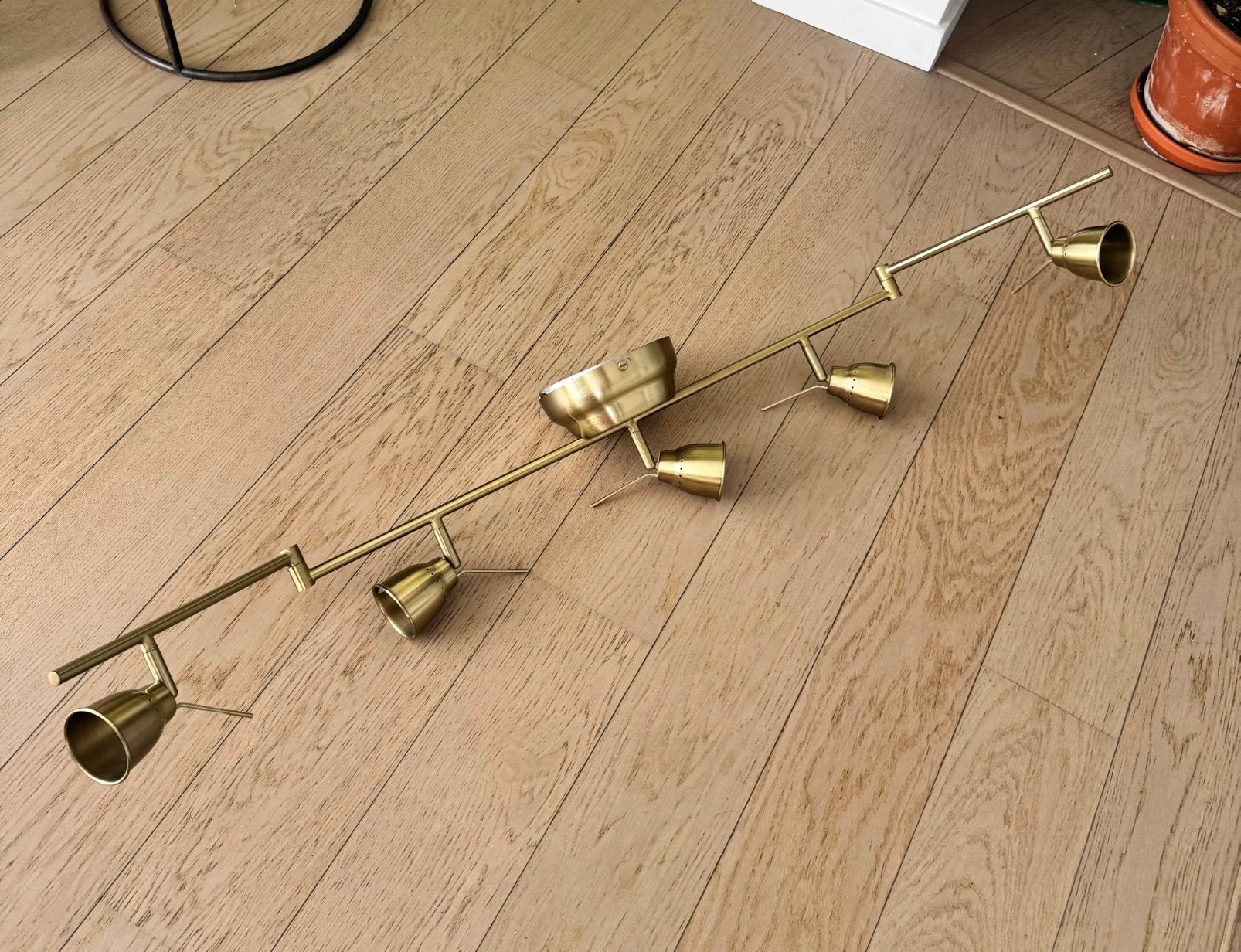 Ikea goud Barometer plafondlamp opbouwspot, Huis en Inrichting, Ophalen, Zo goed als nieuw