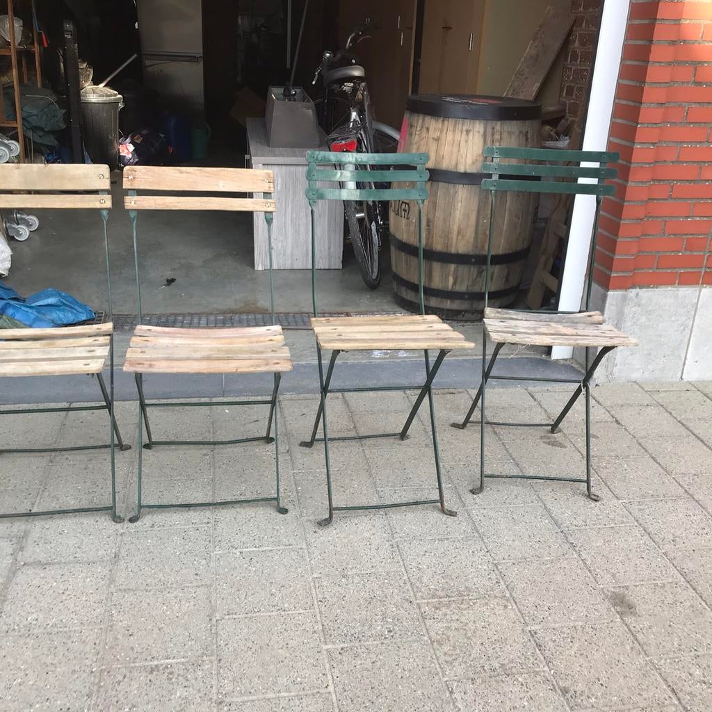 Oude café stoeltjes., Ophalen, Gebruikt