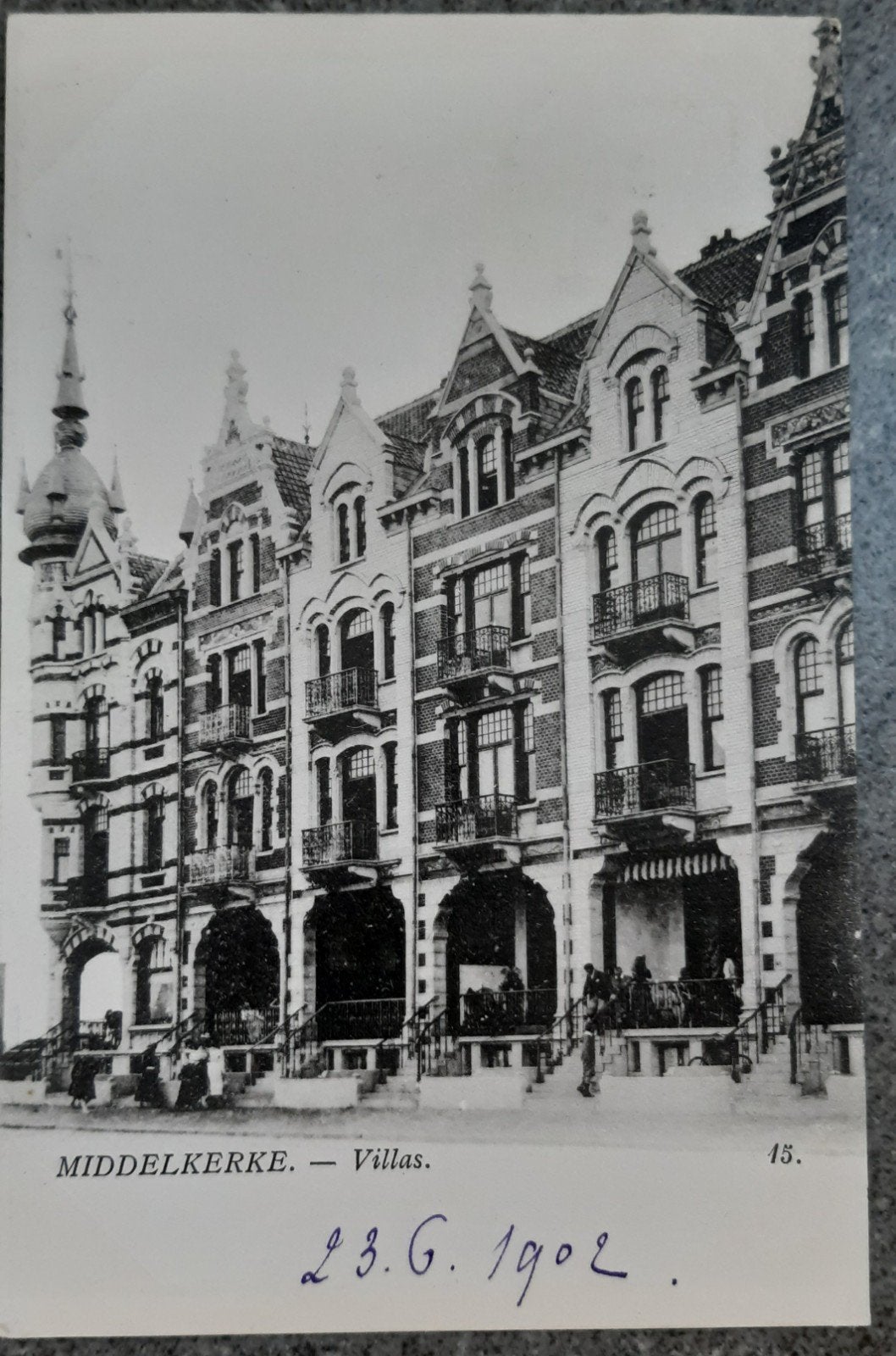 MIDDELKERKE, les villas de l'année ZEEDIJK 1902 !, Collections, Cartes postales | Belgique, Enlèvement ou Envoi