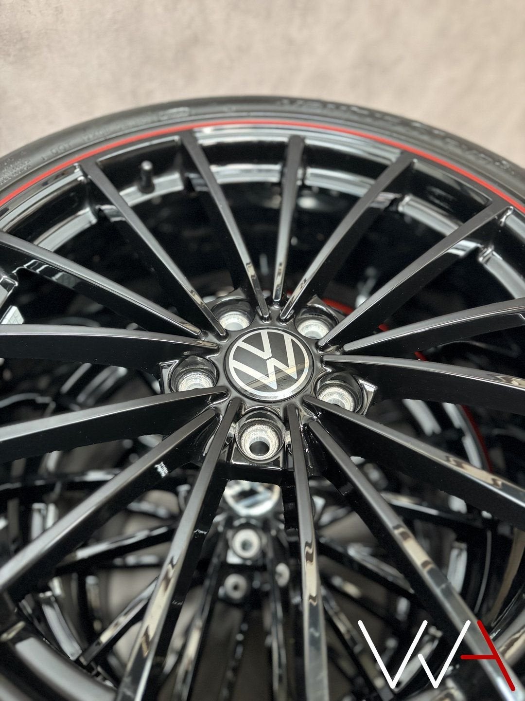 19'' Volkswagen Golf 8 GTI Edition 45 Scottsdale velgen OEM, Auto-onderdelen, 19 inch, Gebruikt, -, -