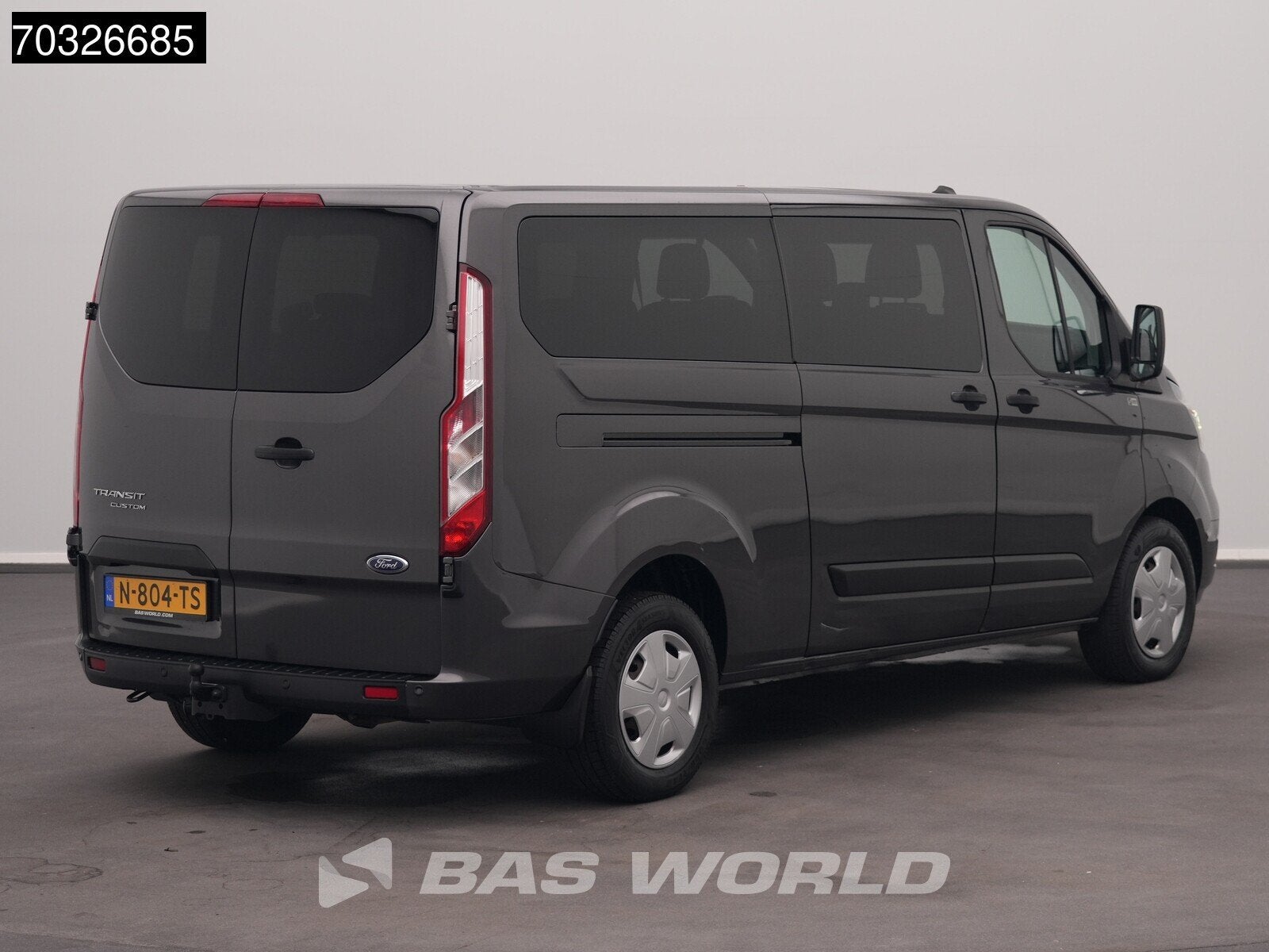 Ford Transit Custom 130PK Ex.BPM/BTW! Automaat Personenbus 9, Auto's, Bestelwagens en Lichte vracht, Automaat, Stof, Euro 6, 4 cilinders